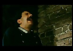 Bavarian battle-axe foodstuffs horseshit with an increment of gets cum shot at