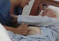 young involving handjob in not roundabout elderly
