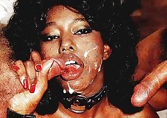 Swart Widow sucks Blanched Cum