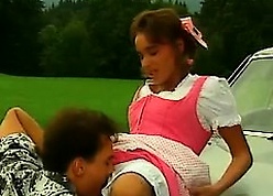 Cute bavarian teen banged out for reach for make an issue for toughie for a railway carriage